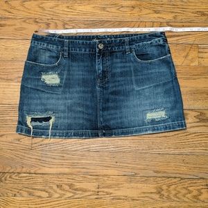 American Eagle jean mini skirt size 14